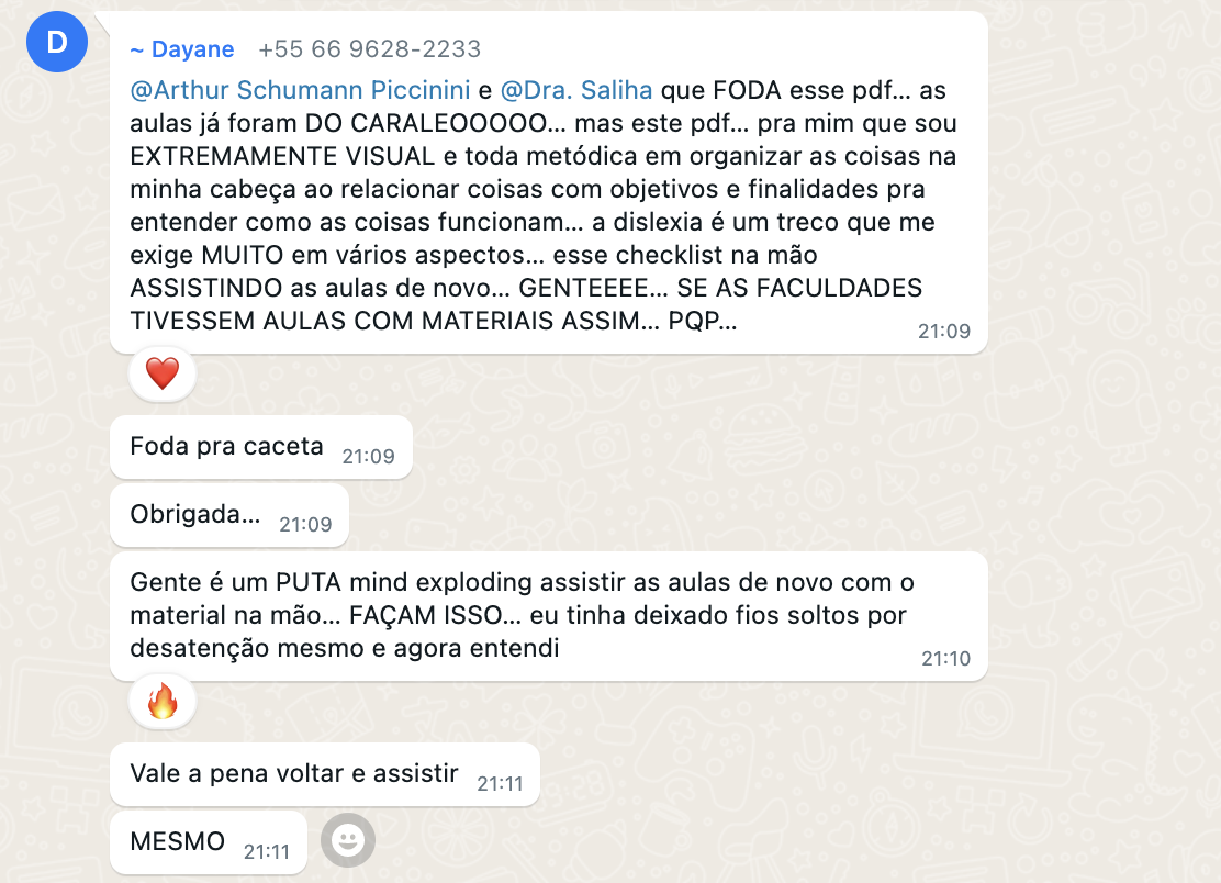 Depoimento de mãe que aplicou o Método DVP